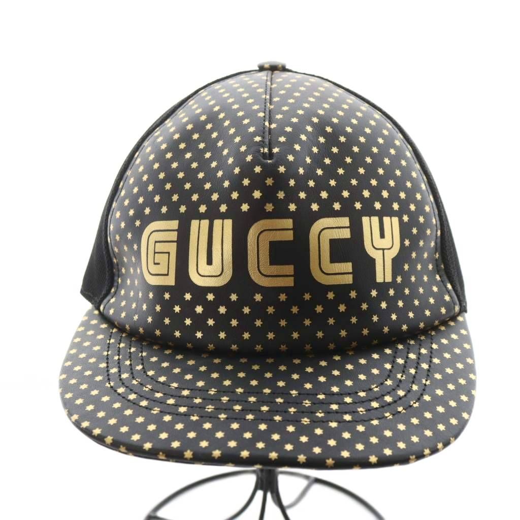 GUCCI GGロゴ　キャップ　Mサイズ グッチ GUCCI × セガ SEGA GUCCYロゴ キャップ 帽子 総柄 スター