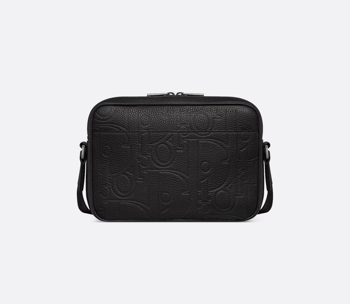 Dior ブラック メッセンジャーバッグ 新作 新品 Christian Dior ディオール ジップ メッセンジャー