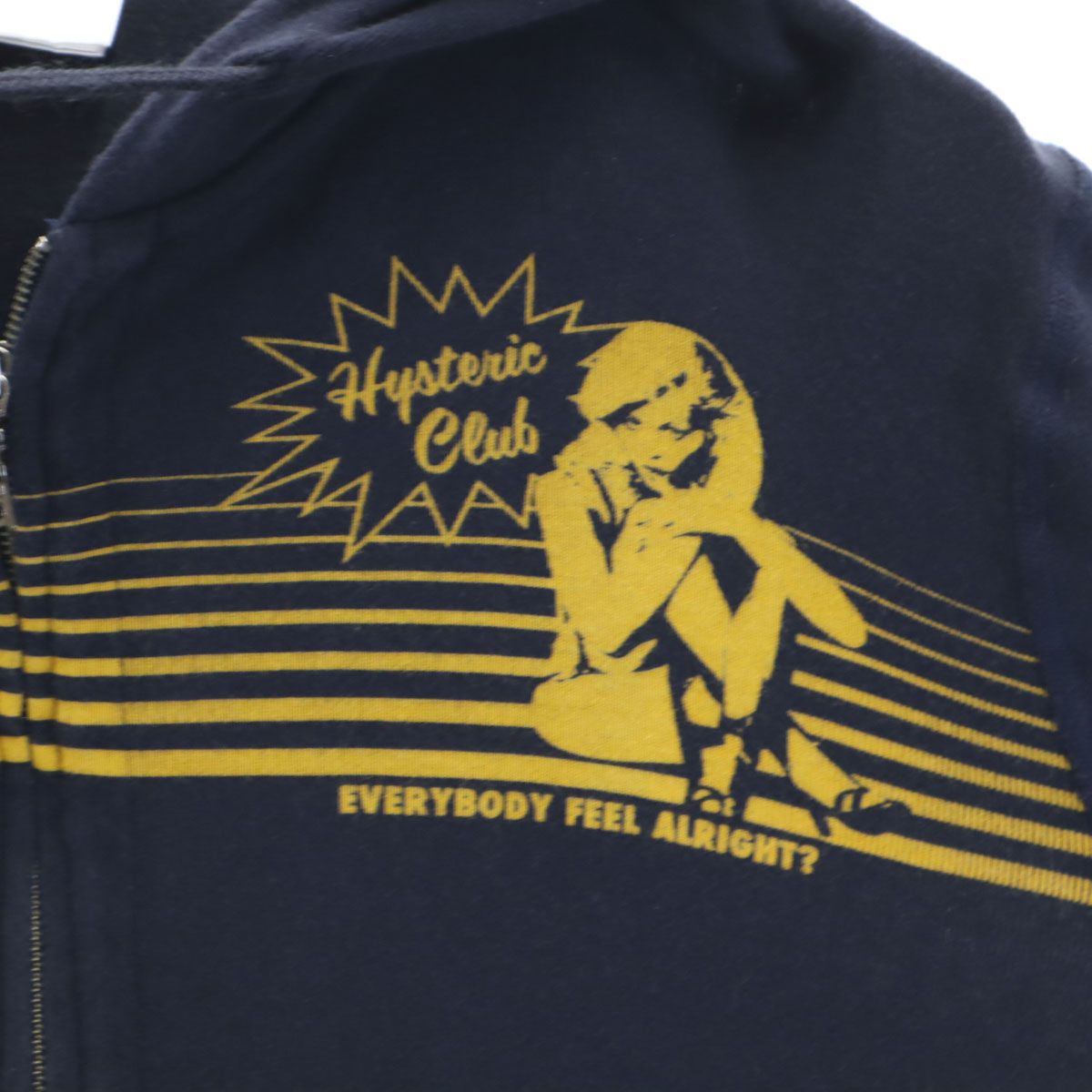 HYSTERIC GLAMOUR ヒステリックグラマー 日本製 長袖 ニット ジップ 