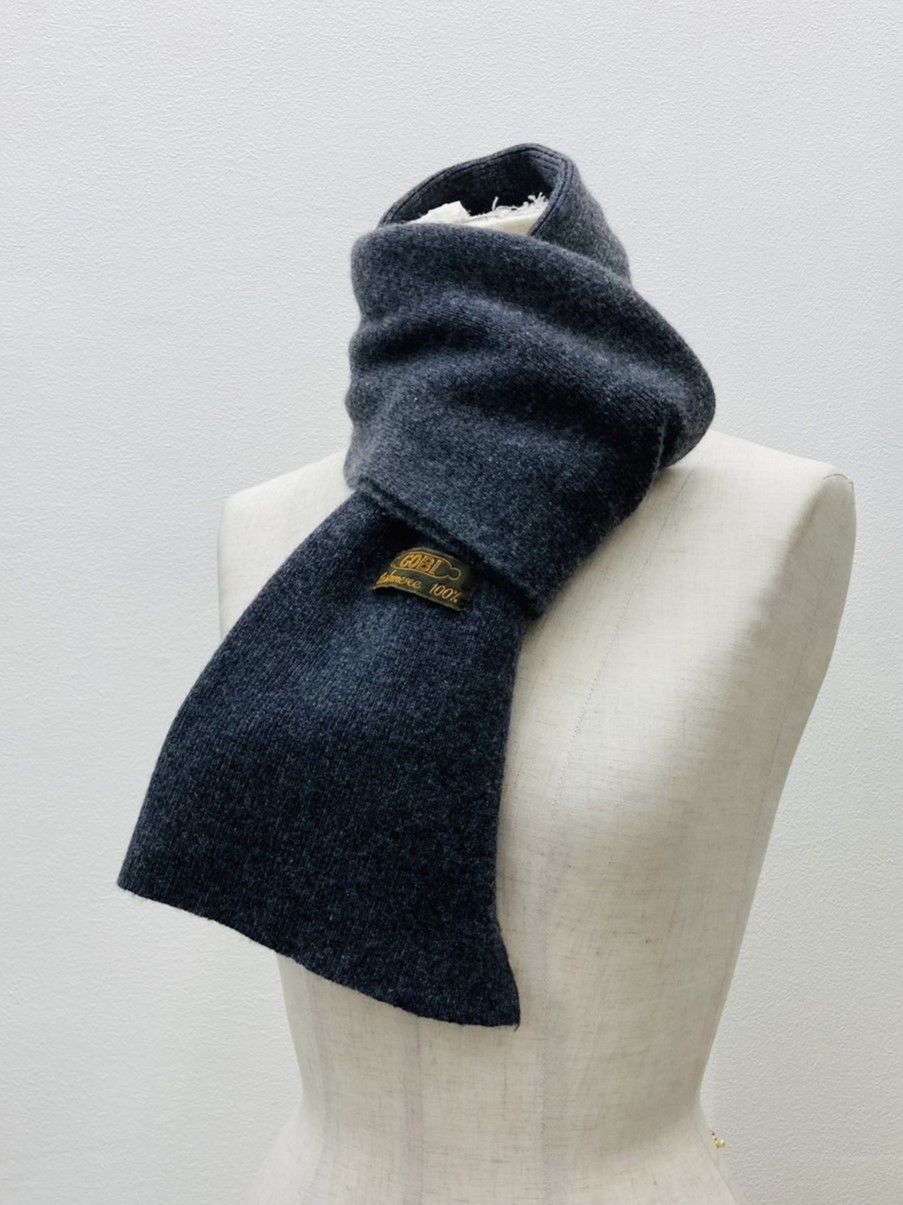 GOBI ゴビ カシミヤ100％ マフラー グレー - メルカリ