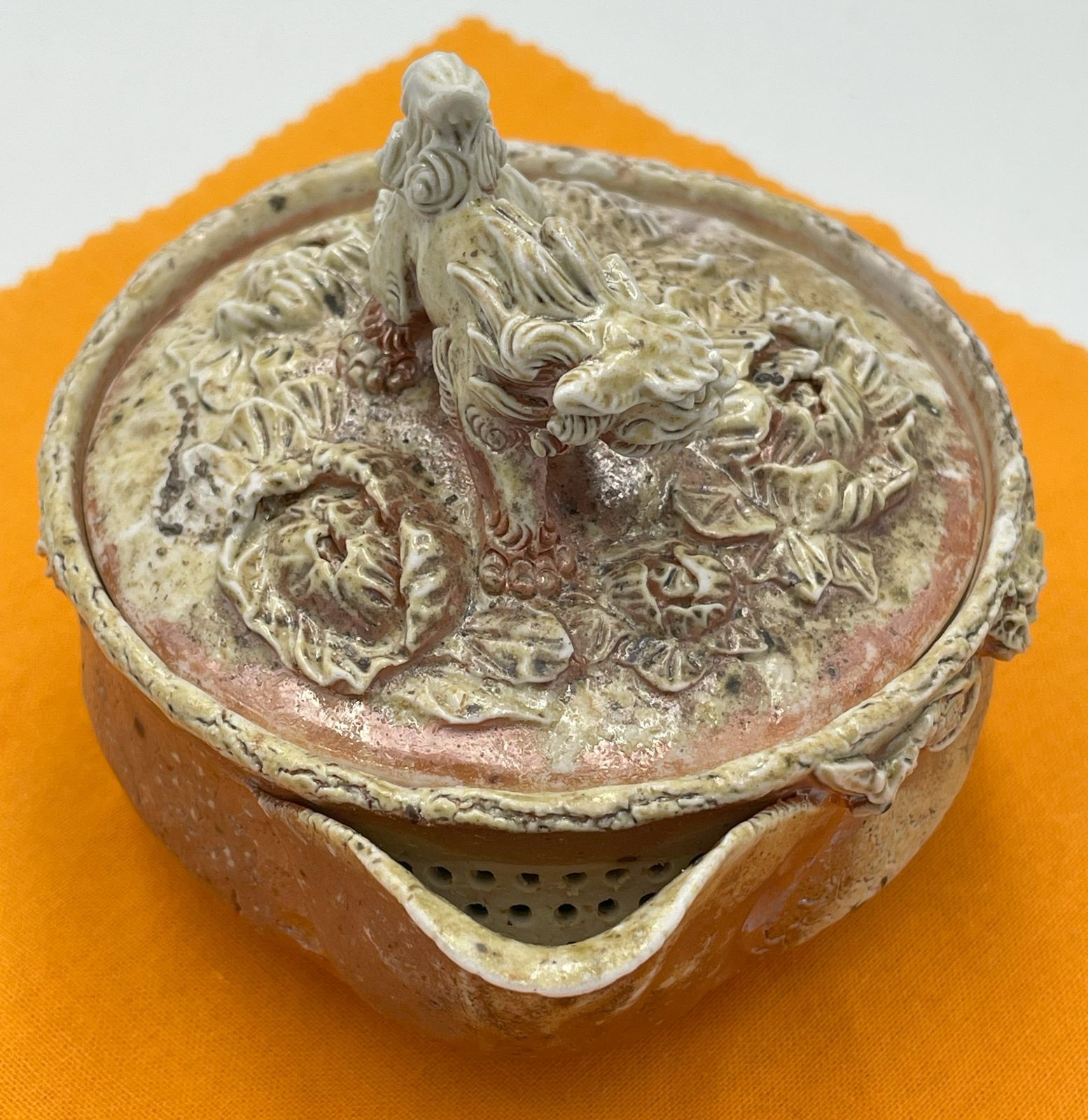 備前焼　白備前　難波誠治作　雷神　宝瓶　NS22 備前焼 白備前 雷神 難波誠治作 宝瓶 NS22 備前焼 難波誠治作