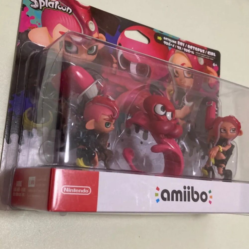 新品スプラトゥーン amiibo タコガール/タコ/タコボーイ