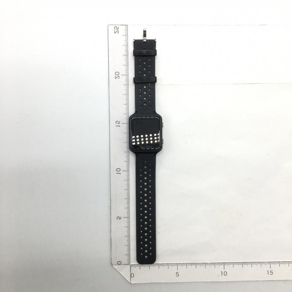 【美品】ショットナビ GPSゴルフウォッチ 黒 AIR 通電確認済み ゴルフ Shot Navi