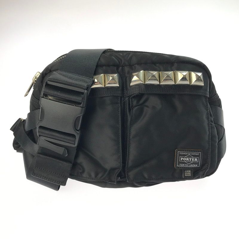 PORTER ポーター × JAM HOME MADE ジャムホームメイド コラボ STUDDED WAIST BAG スタッズウエストバッグ ボディバッグ 吉田カバン 188-250511-hi-14-tag