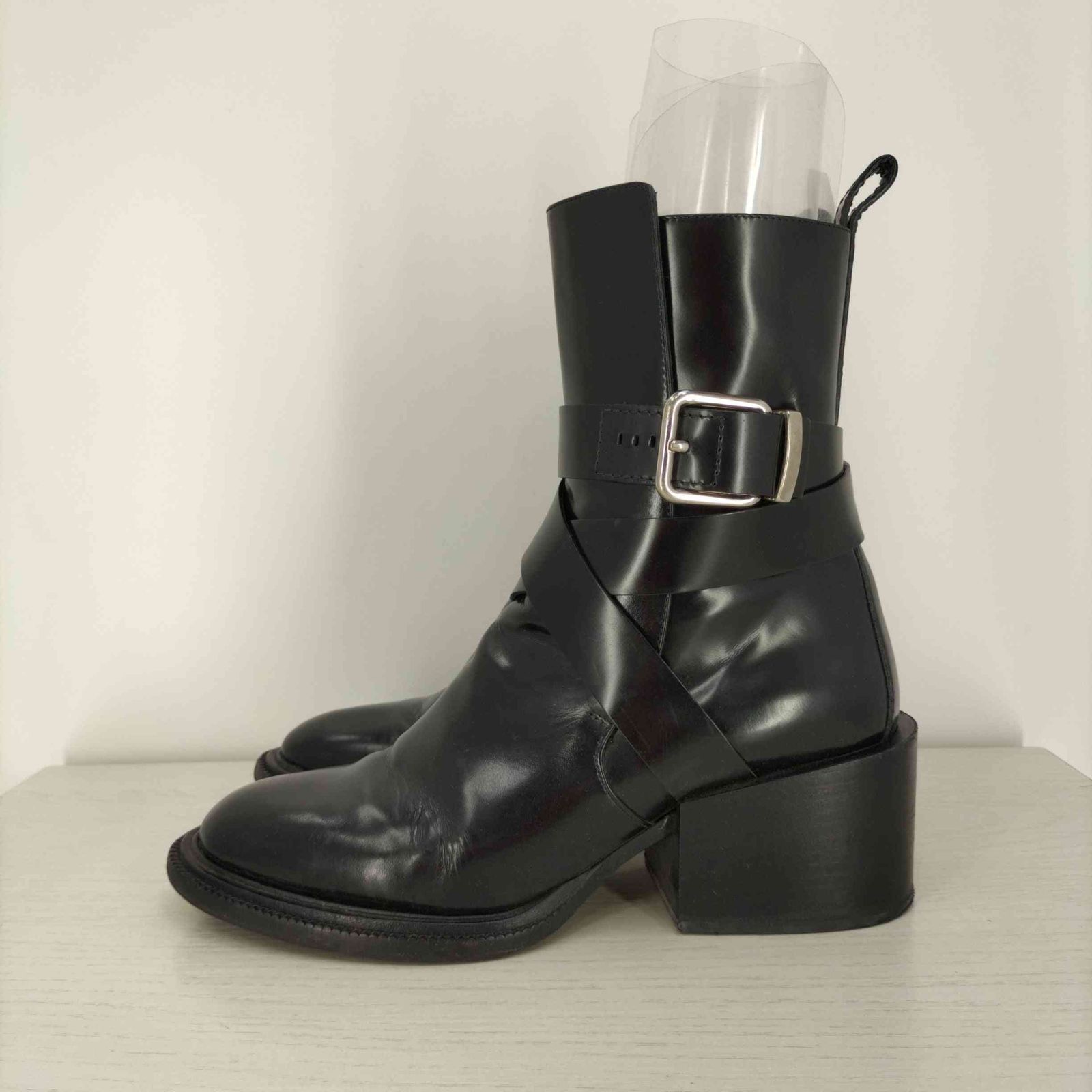 ジルサンダー JIL SANDER イタリア製 クロスストラップブーツ 