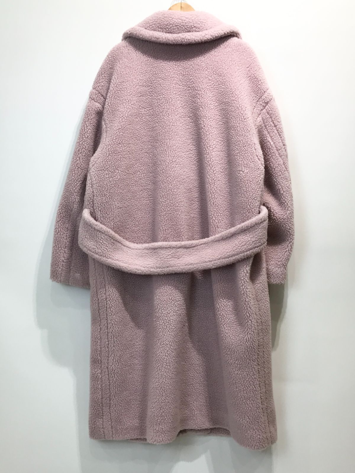 Mila Owen バックベルトデザインビッグボアコート ピンク 09WFC184103 