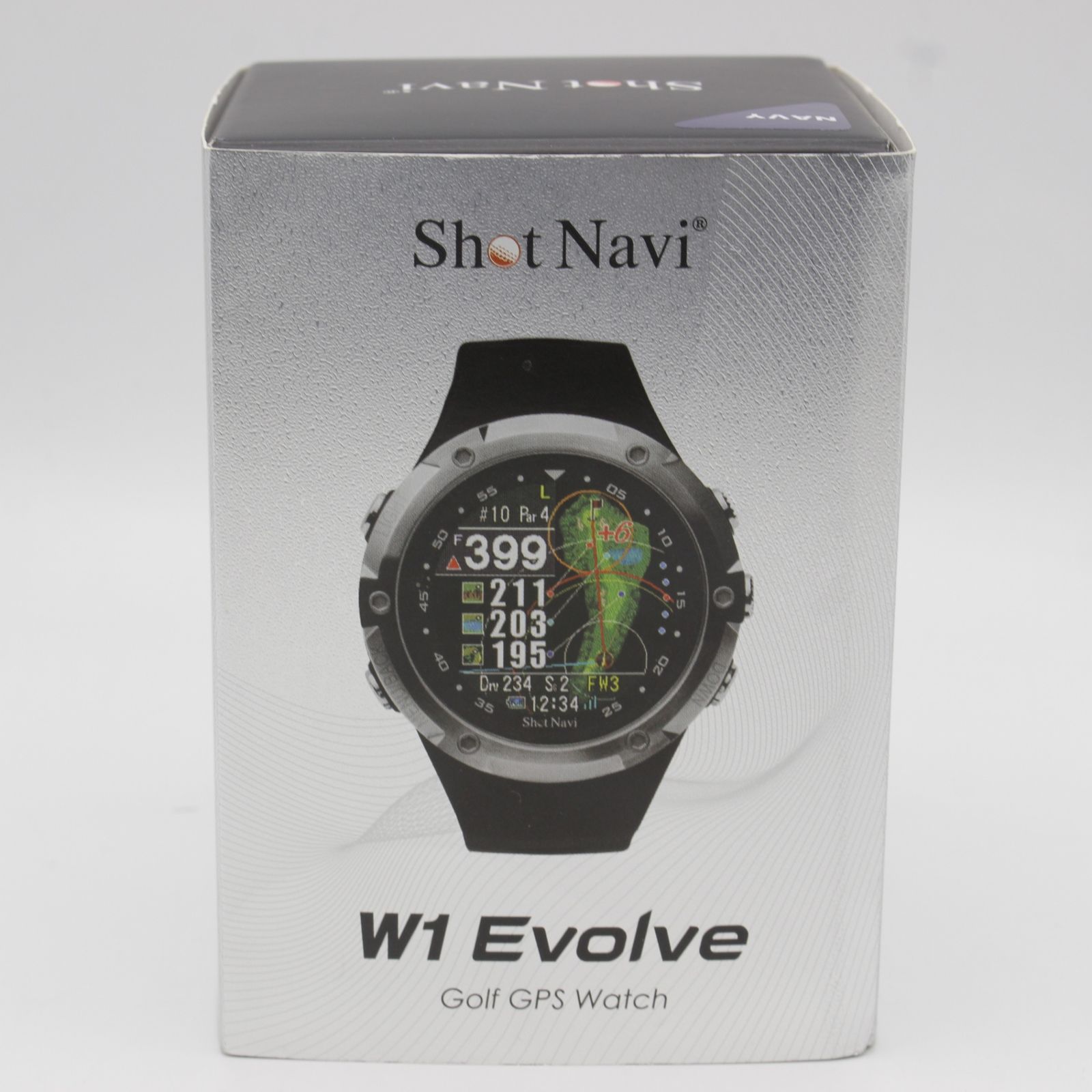 美品】Shot Navi W1 Evolve ネイビー 腕時計型 GPS距離計測器