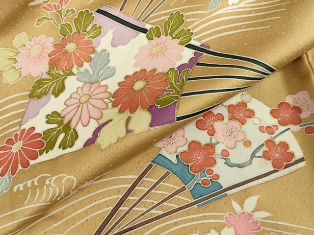 平和屋着物□極上 洗える最高級着物 ＜英＞はなぶさ謹製 小紋 縞 逸品