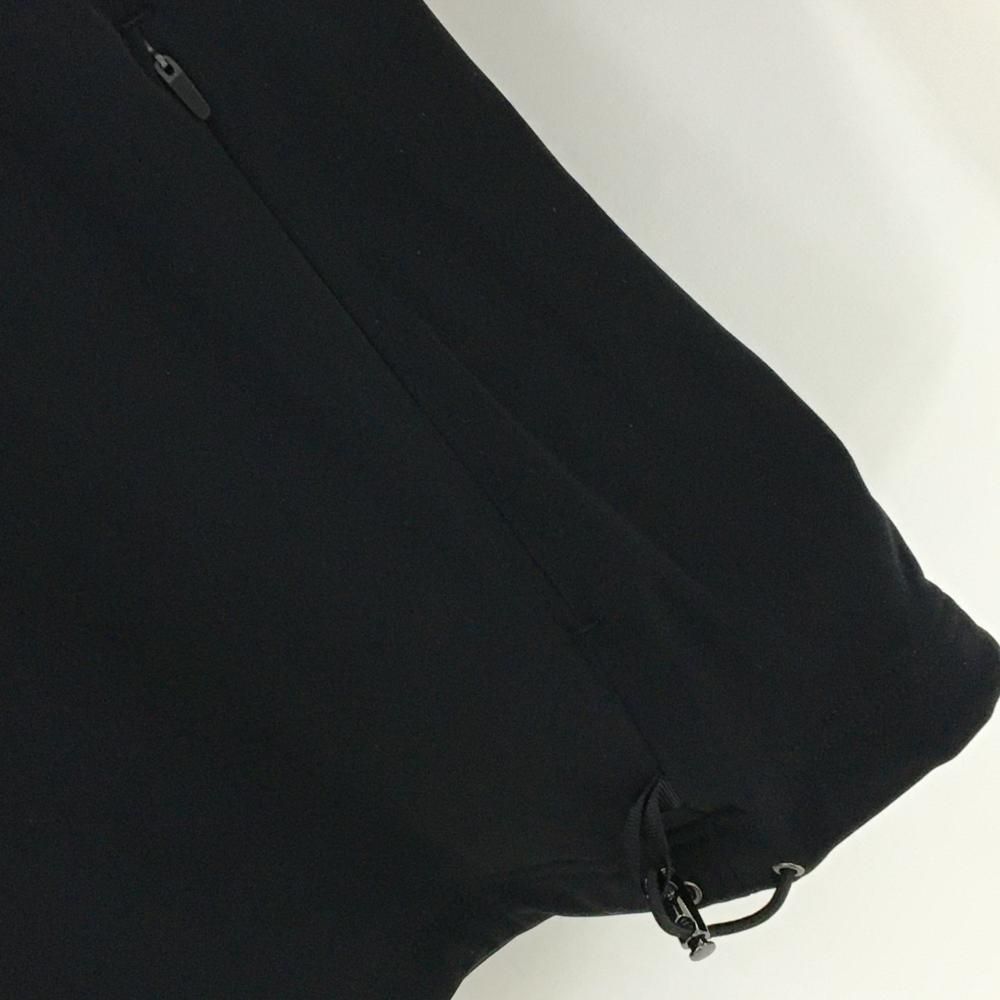 ハーフジップ 裾ドローコード