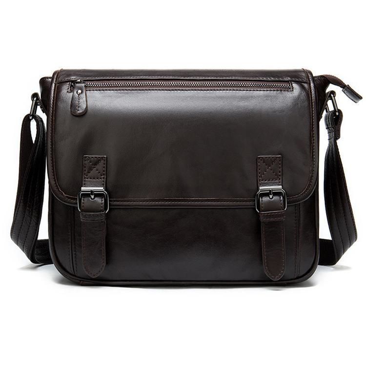 ショルダーバッグ 本革 メンズ A4対応 レザー メッセンジャーバッグ 男性用 カジュアル 斜め掛け 牛革 肩掛け鞄 iPad収納 通勤通学 出張 jjsbk