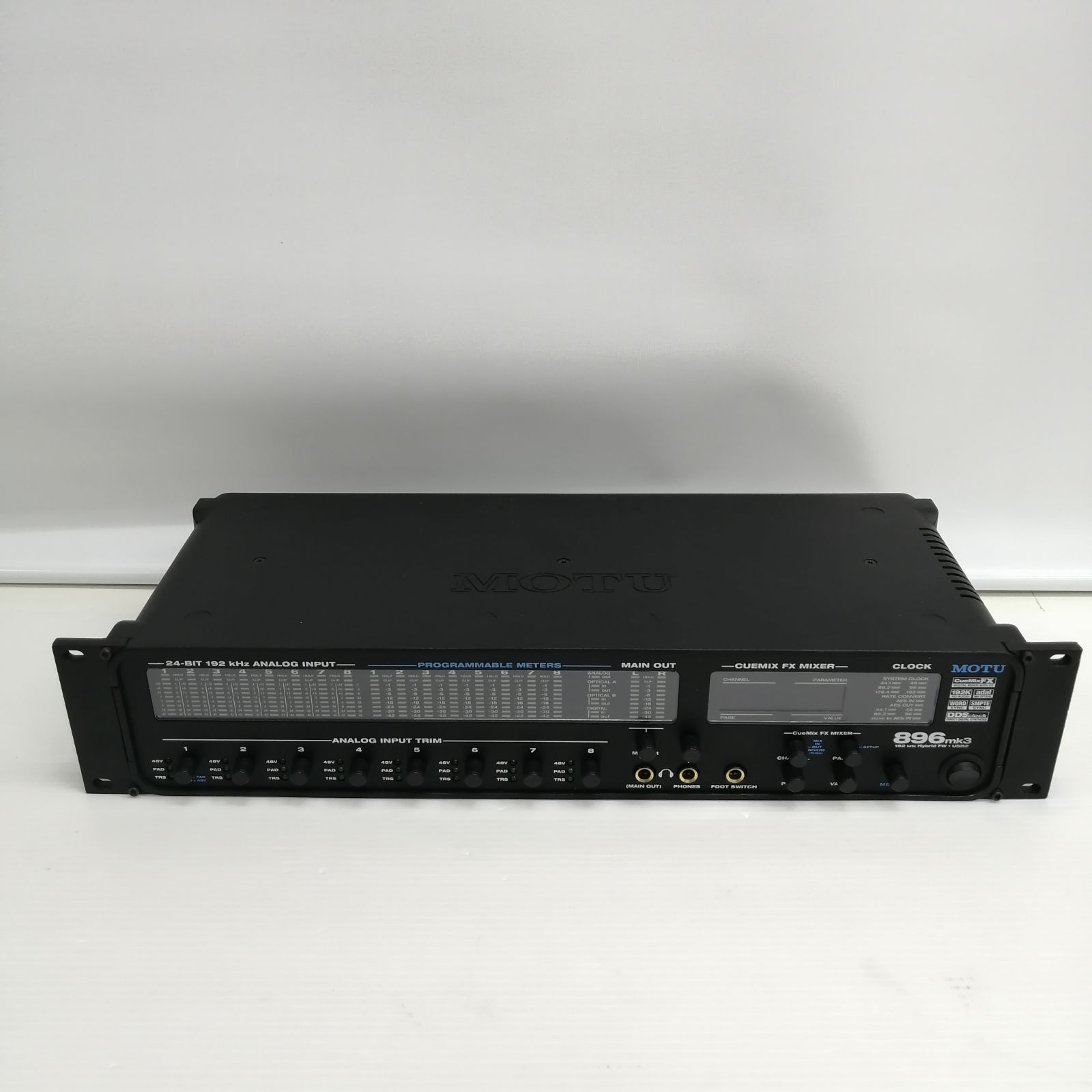 動作品】motu オーディオインターフェイス motu 896 mk3 hybrid