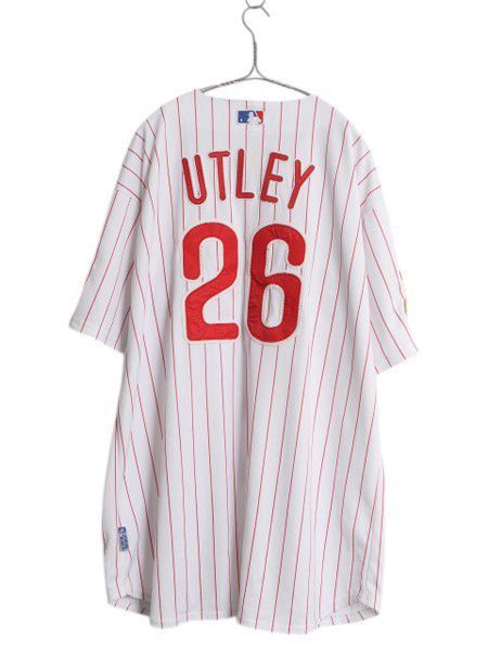 USA製 MLB オフィシャル Majestic フィリーズ ベースボール シャツ メンズ XXL / ユニフォーム ゲームシャツ メジャーリーグ 大リーグ 限定 お得なクーポン配布中!】 USA製 フィリーズ ベースボール シャツ