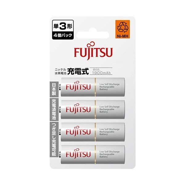 まとめ FDK 富士通ニッケル水素電池 スタンダードタイプ 単3形 HR-3UTC 4B 1パック 4本 ×3セット