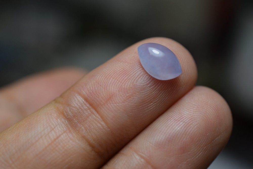 RS10-173 極品 氷種 宝石質 ラベンダー マーキス ミャンマー産 天然 A  