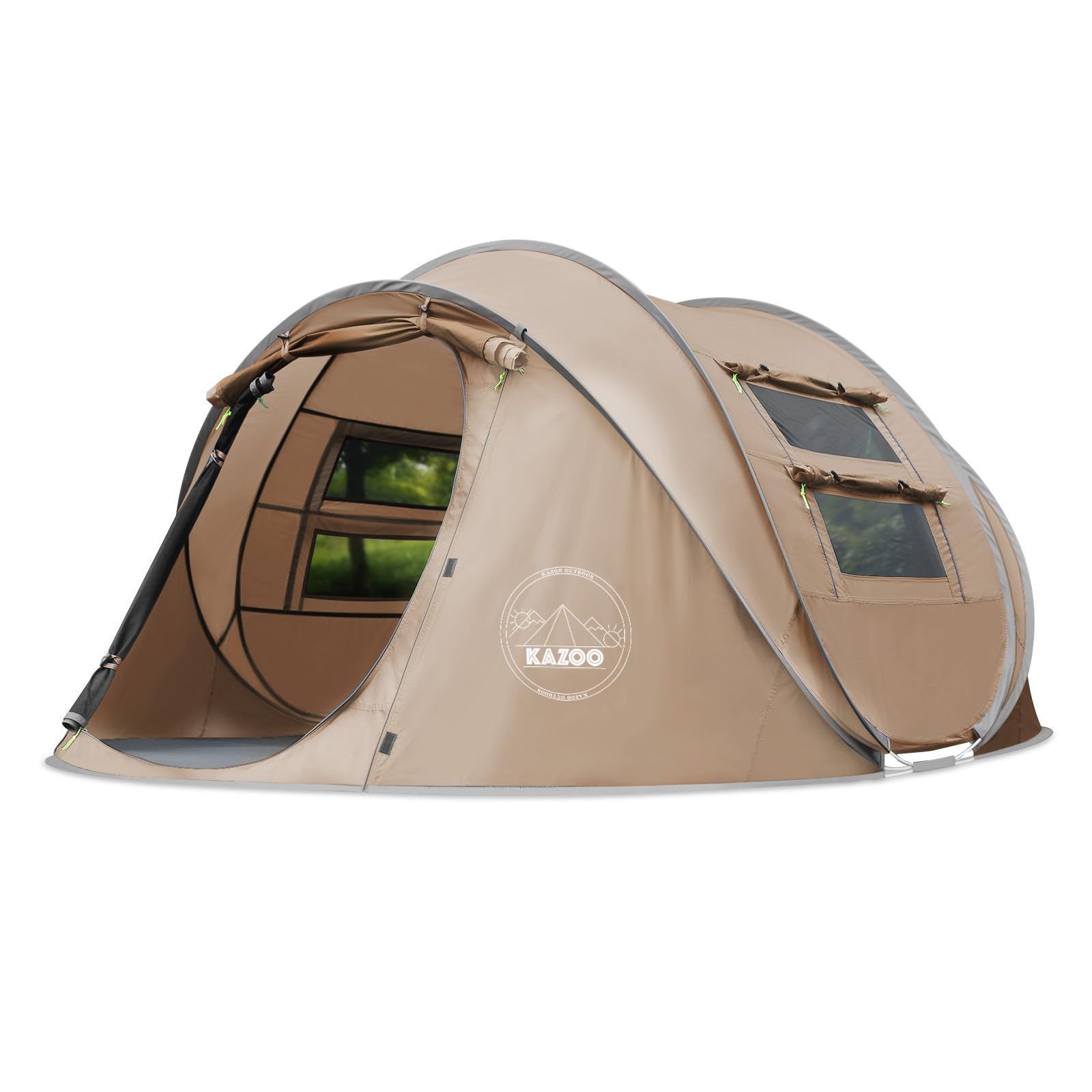 キャンプ用自動屋外ポップアップテント防水用クイックオープニングテントキャリングバッグ付き4人用キャノピー