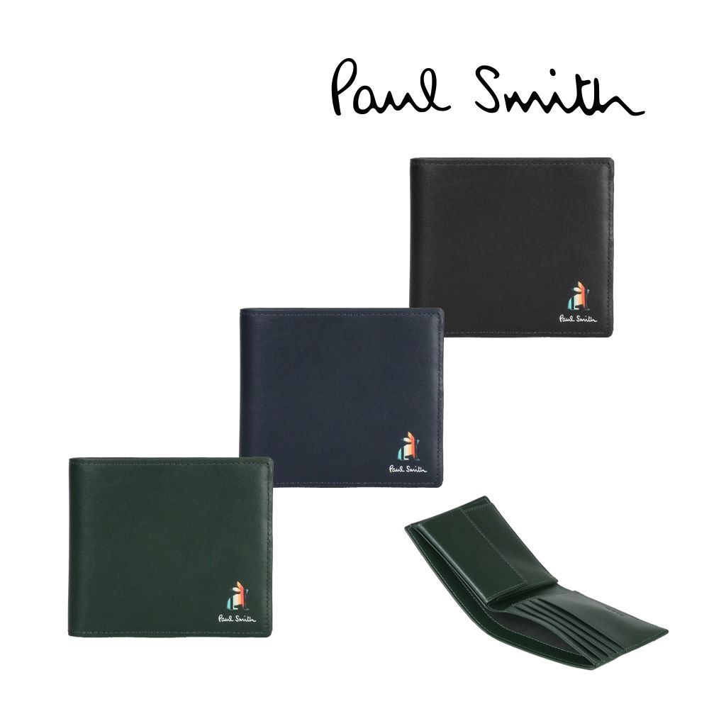 Paul Smith ポールスミス 財布 2つ折り財布 ウサギ メンズ 革 レザー カルバンクライン ラルフローレン プレゼント ラビット 二つ折り財布  革小物 - メルカリ