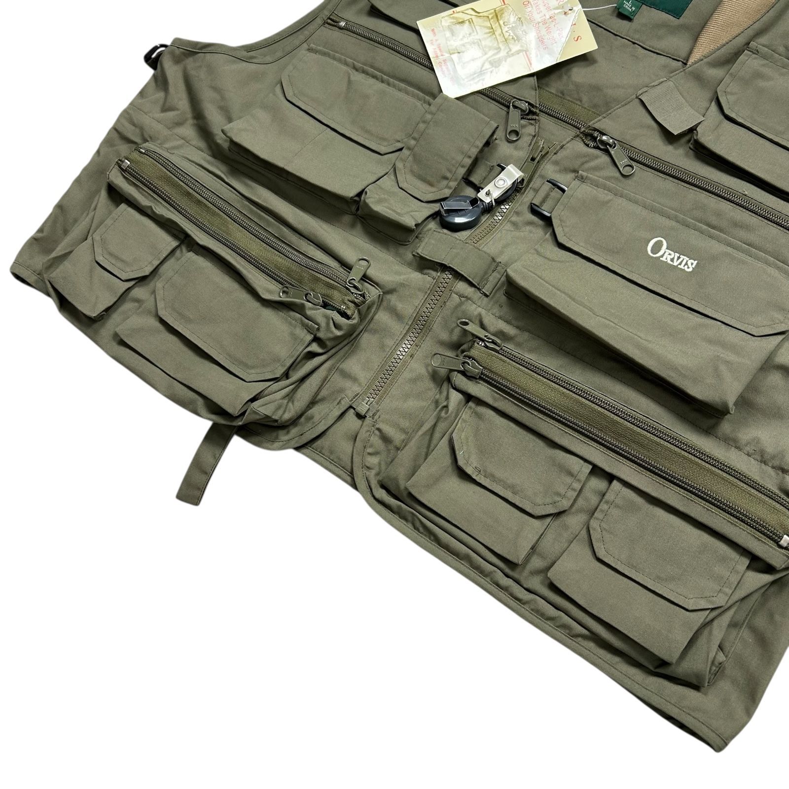 定番，豊富な 90s 00s オービス フライ フィッシング マルチポケット ベスト サイズ L タグ付き デッドストック