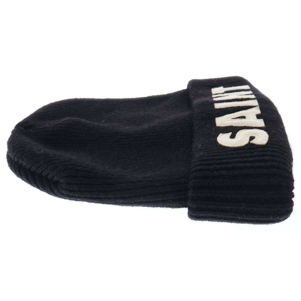 SAINT MICHAEL (セントマイケル) 23AW SAINT KNIT CAP ウール セイント パッチ ニット 帽子 ビーニー ブラック  SM-A23-0000-050 - メルカリ