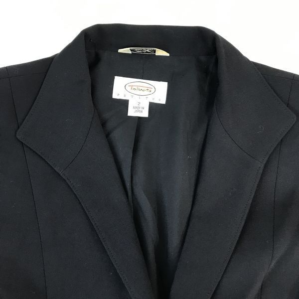 日本製★タルボット/Talbots★セットアップ/スカートスーツ【上下2/レディースM/黒/black】Jackets/skirt/Set up/Made in Japan◆cBH341 日本製☆タルボット/Talbots☆セットアップ/スカートスーツ【上下2