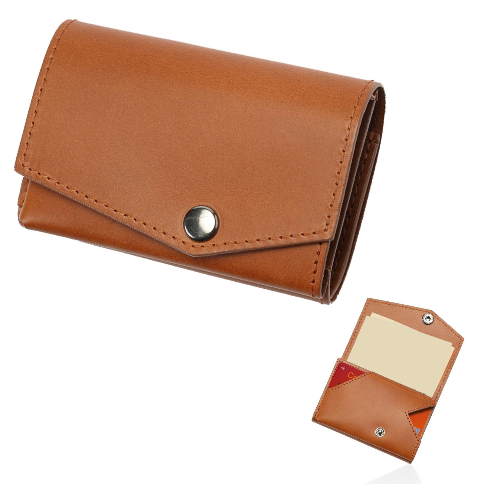 アブラサス 小さい財布 ブッテーロレザーエディション メンズ 財布 日本製 キャメル