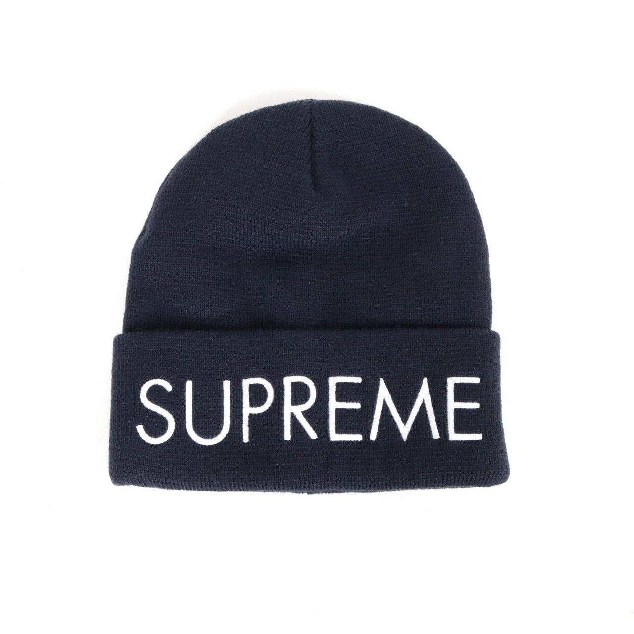 【新品】SUPREME シュプリーム FREE メンズ 帽子 ニットキャップ ビーニー Capital Beanie キャピタルビーニー 紺 新品 古着