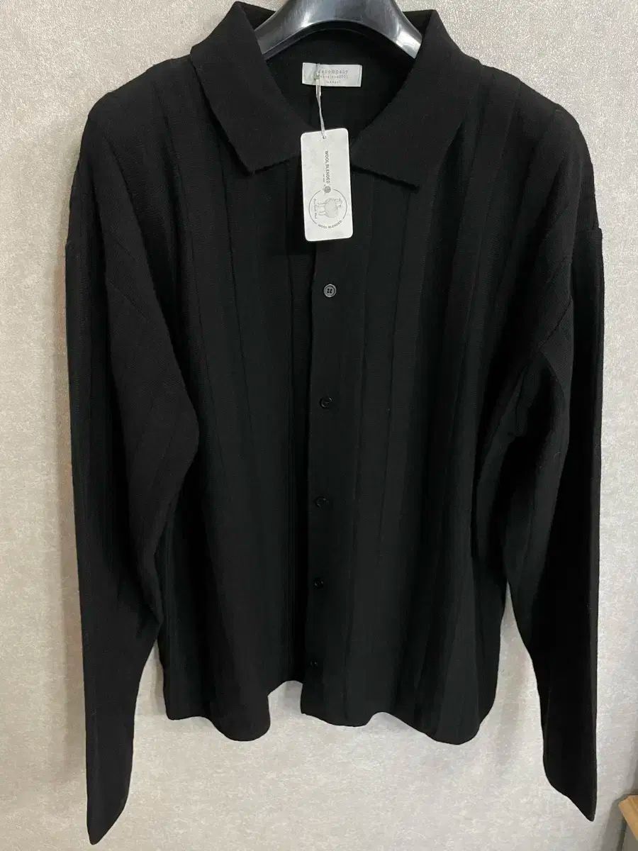 【雷市場（ポンジャン）商品韓国直送】 メンズ 黒 カーディガン ウール 50