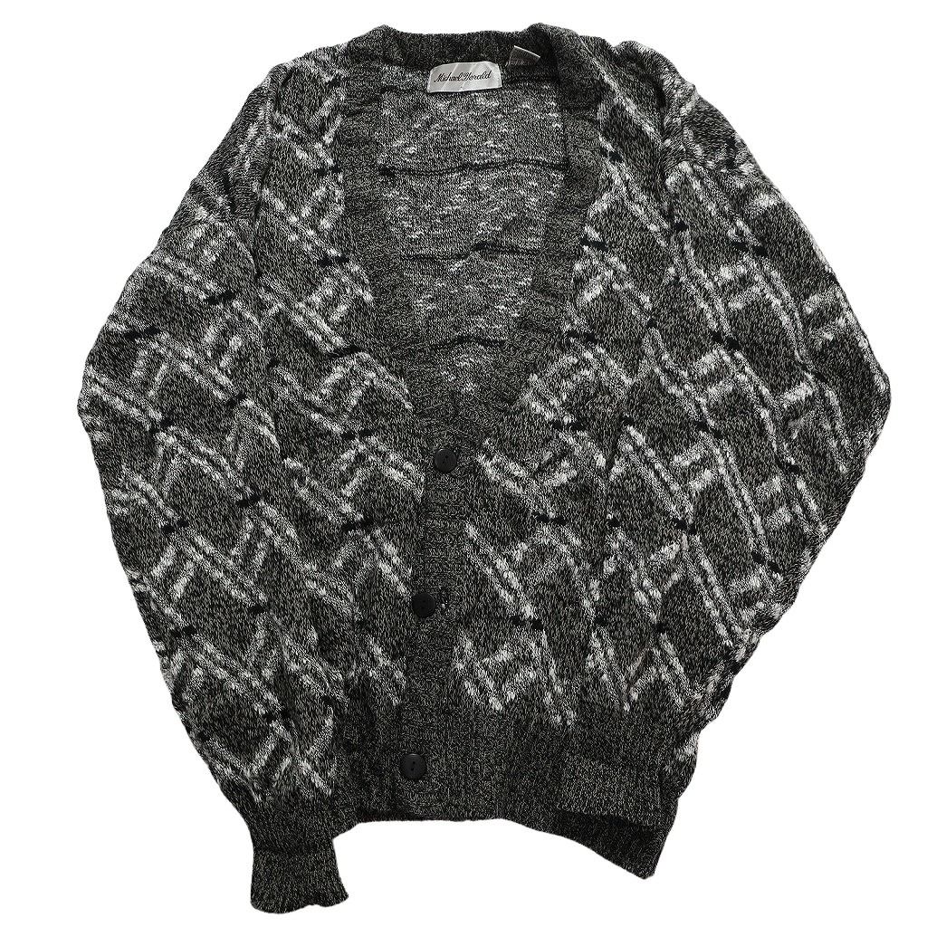 古着卸 まとめ売り カーディガン 混紡素材 柄ニット 5枚セット (メンズ