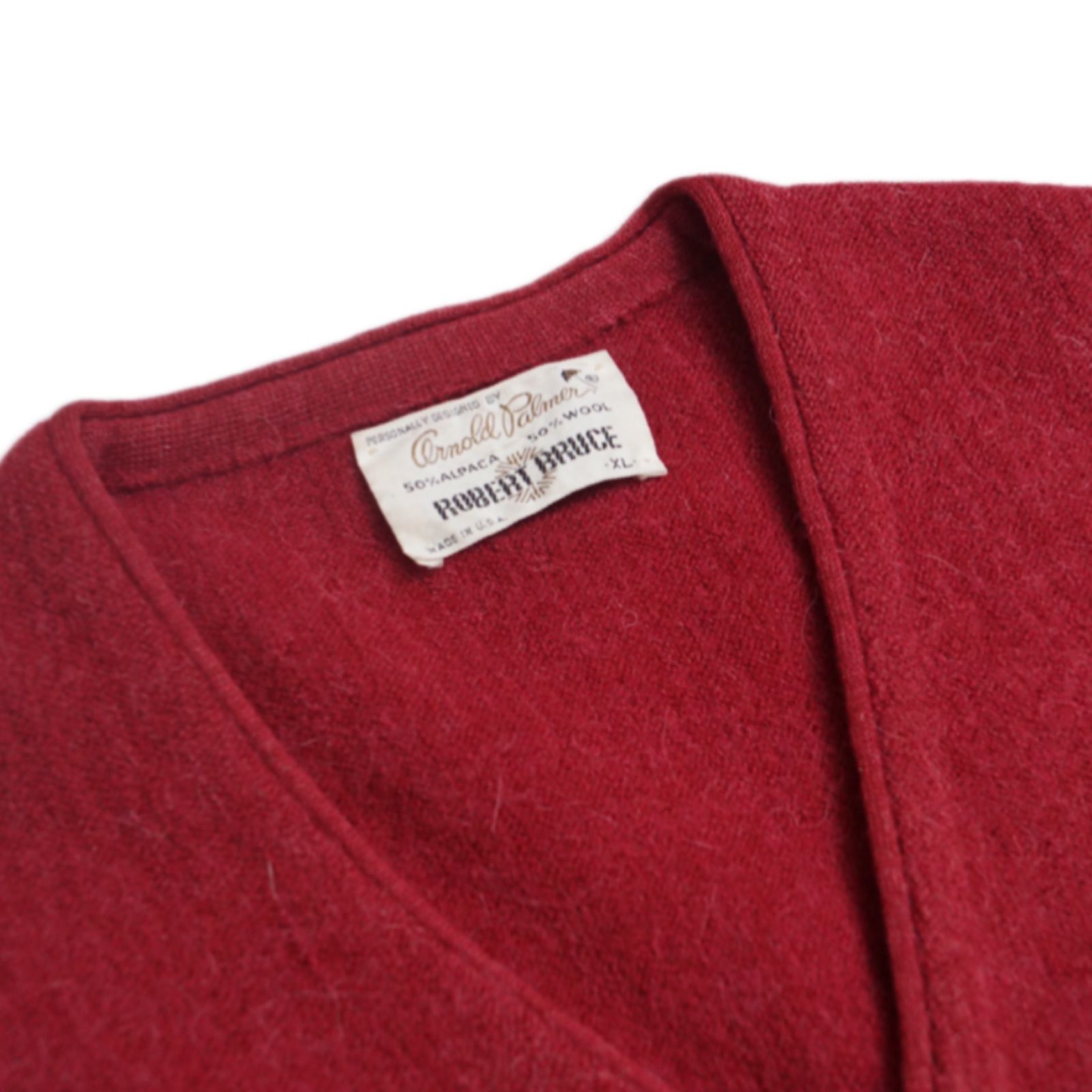 70's Arnold Palmer ROBERT BRUCE Alpaca cardigan / 古着