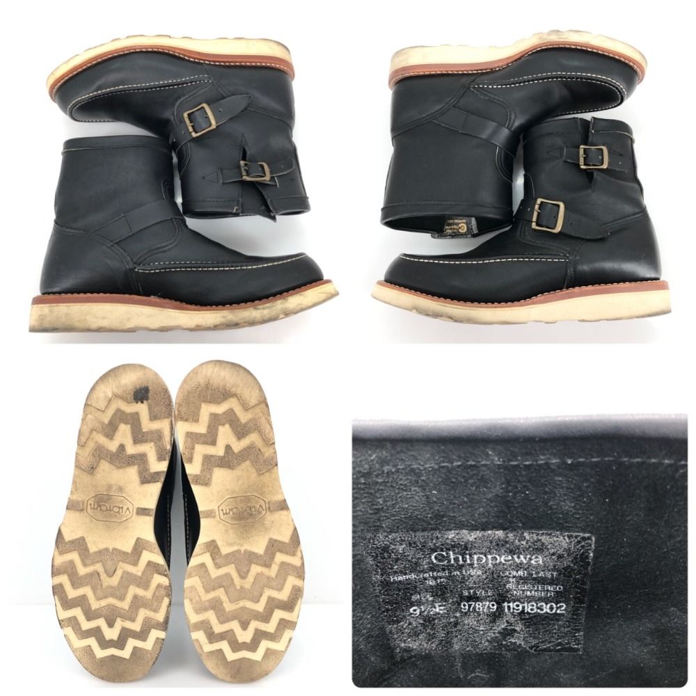 05w05131 チペワ CHIPPEWA モック エンジニア ブーツ ブラック メンズ