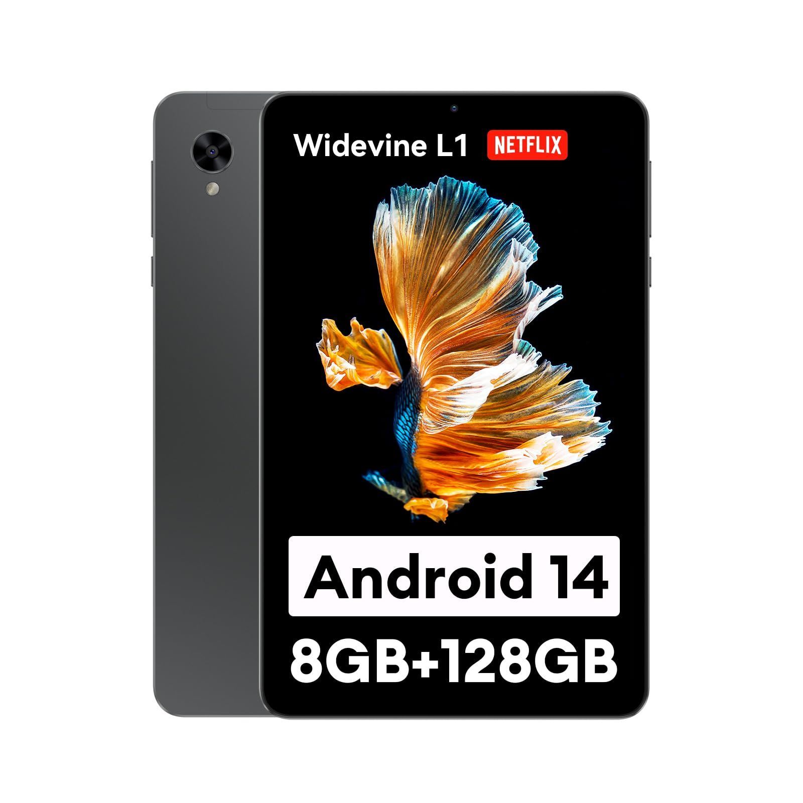 Widevine L1対応 Android 14 タブレット、Headwolf FPad3 タブレット8.4インチ、8コアCPU T616+Mali-G57 GPU、2K FHD IPSスクリーン、8GB+128GB、5500mAhバッテリー、8M