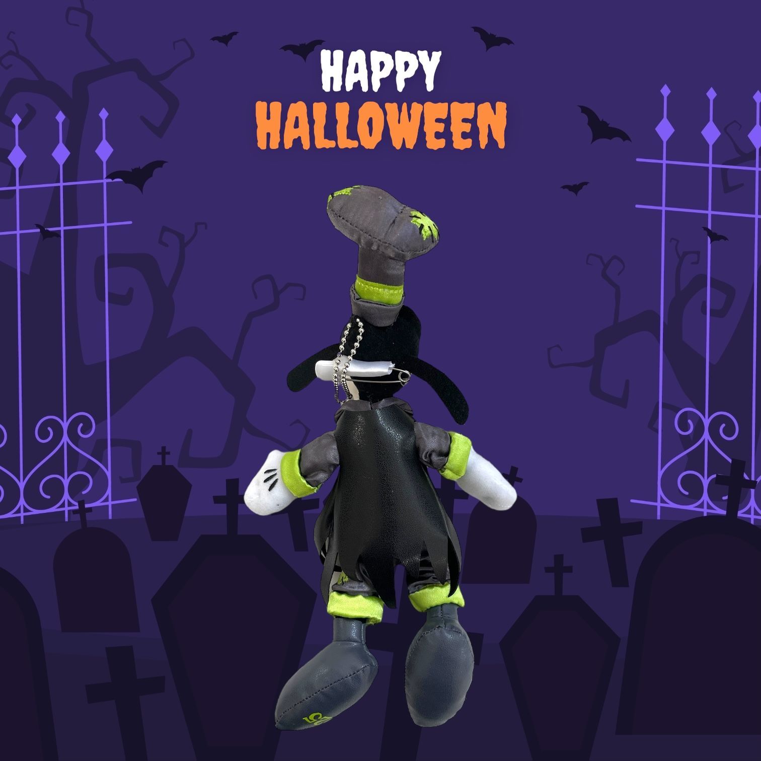 ディズニー ハロウィン 2025【グーフィー】ぬいぐるみバッジ 東京