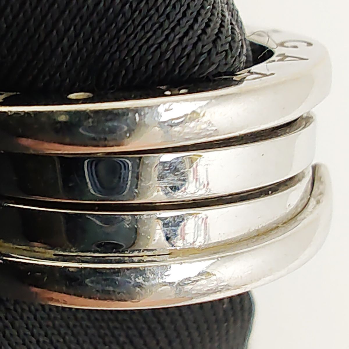 ブルガリ B-zero1 リング 4バンド ホワイトゴールド K18 AU750WG