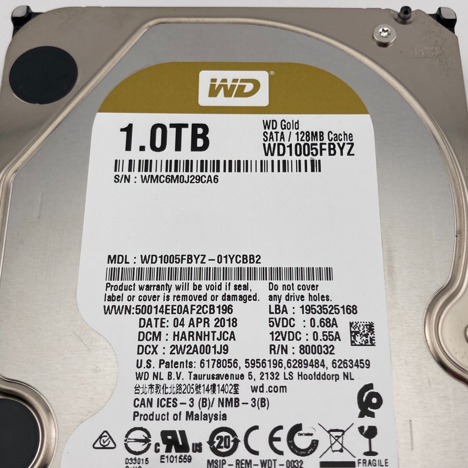 Western Digital Gold 1TB 3.5