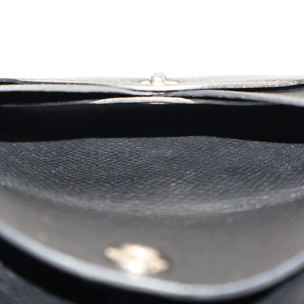 HERMES (エルメス) カルヴィデュオ U刻印 財布 コインケース ブラック  