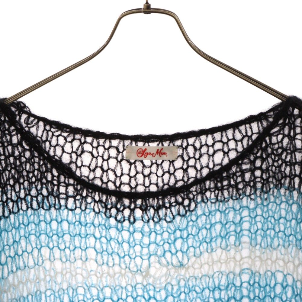 SYUMAN (シュウマン) 22AW × iiii MOHAIR KNIT PULLOVER ボーダー