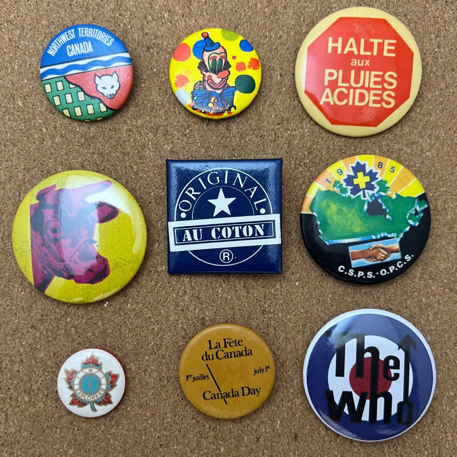 ビンテージ 缶バッジ サーカス the who ピンクフロイド アンティーク