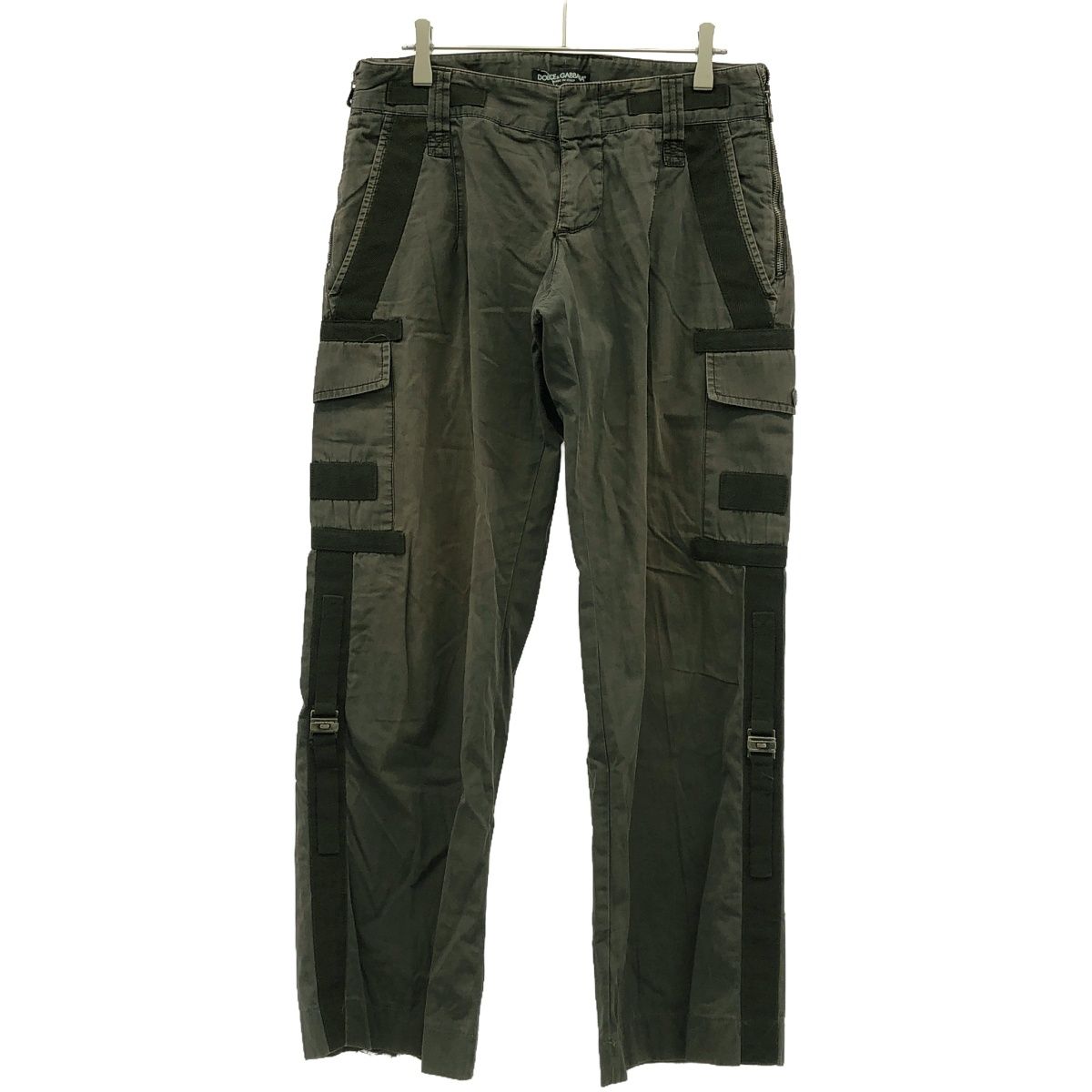 DOLCE&GABBANA ドルチェ＆ガッバーナ コットンミリタリーカーゴパンツ