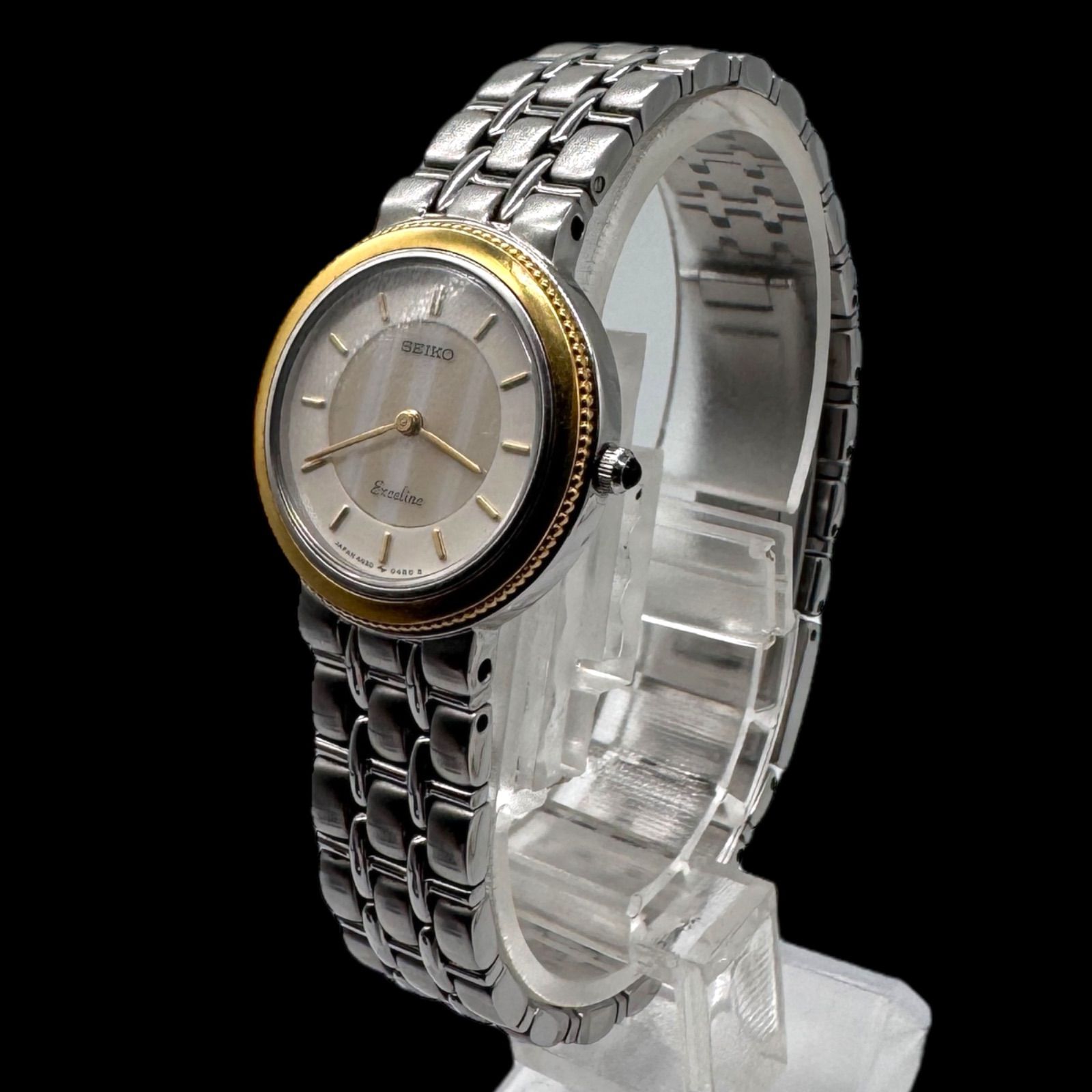 稼働 美品 SEIKO セイコー Exceline エクセリーヌ 18KT 稼働 美品 SEIKO セイコー Exceline エクセリーヌ 18KT