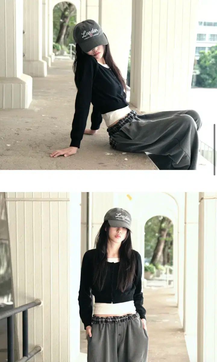 チェック スウェットパンツ