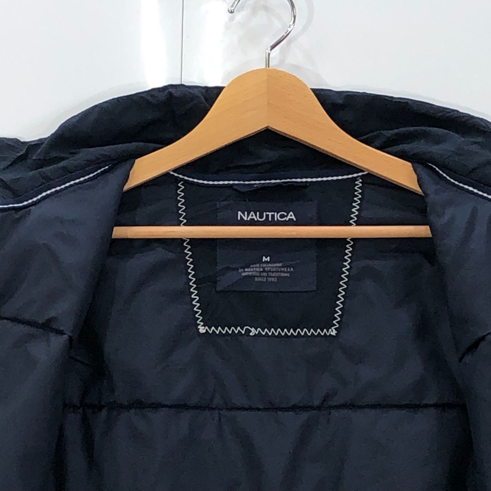 NAUTICA ノーチカ 中綿クラッシュドダックブルゾン ブラックXL NAUTICA