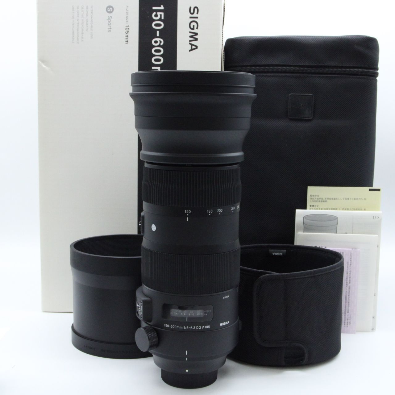 極上品】 Sigma 150-600mm F5-6.3 DG OS HSM Sports ニコンF用 シグマ #3867 - メルカリ