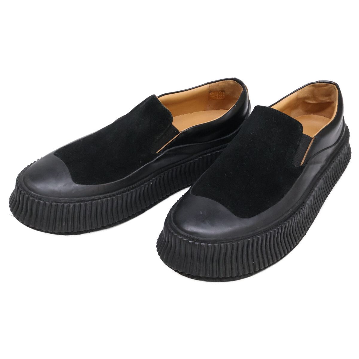 JIL SANDER ジルサンダー 【美品】プラットフォーム レザーx
