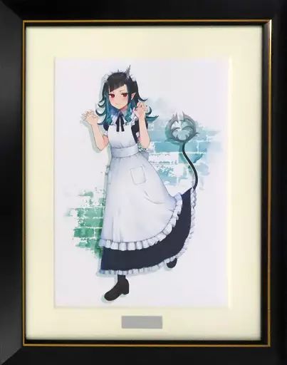 アニメムック　付属品付)獅子王クリス A4キャラファイングラフ キュアメイドカフェver. [ななしいんく] 中古】セル画・原画 付属品付)獅子王クリス A4キャラファイン