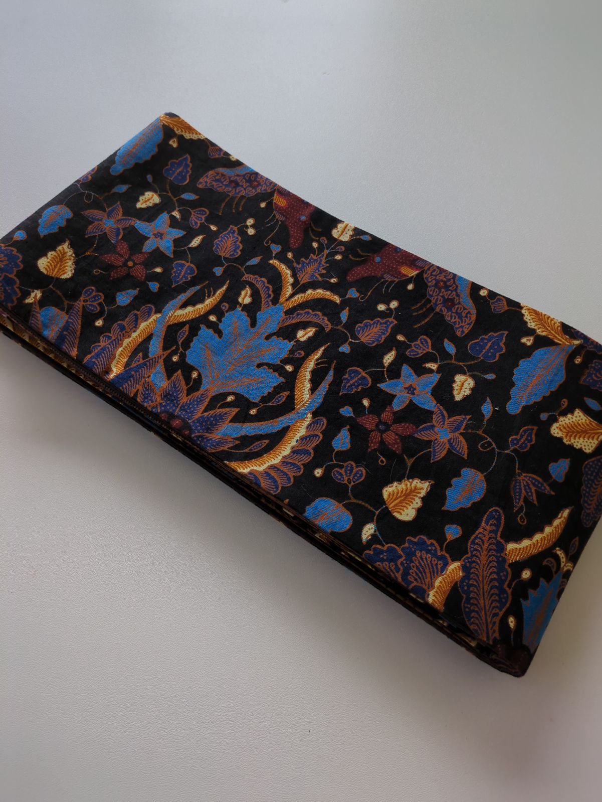 中 ♥ バティック柄 パッチワーク ハンドメイド 半幅帯