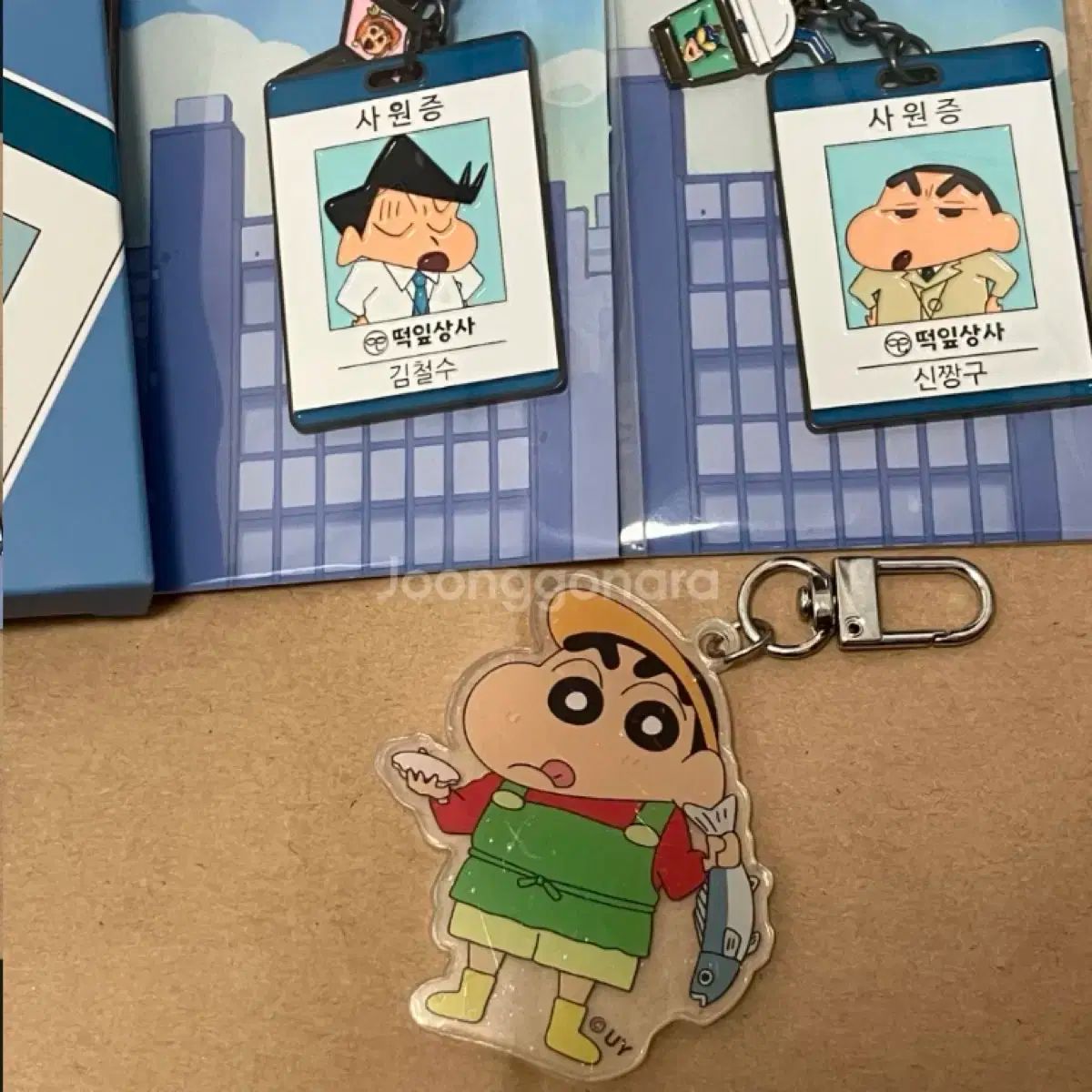 CGV クレヨンしんちゃん 떡잎상사 社員証風カード キーホルダー 風間トオル プサン ポップアップ
