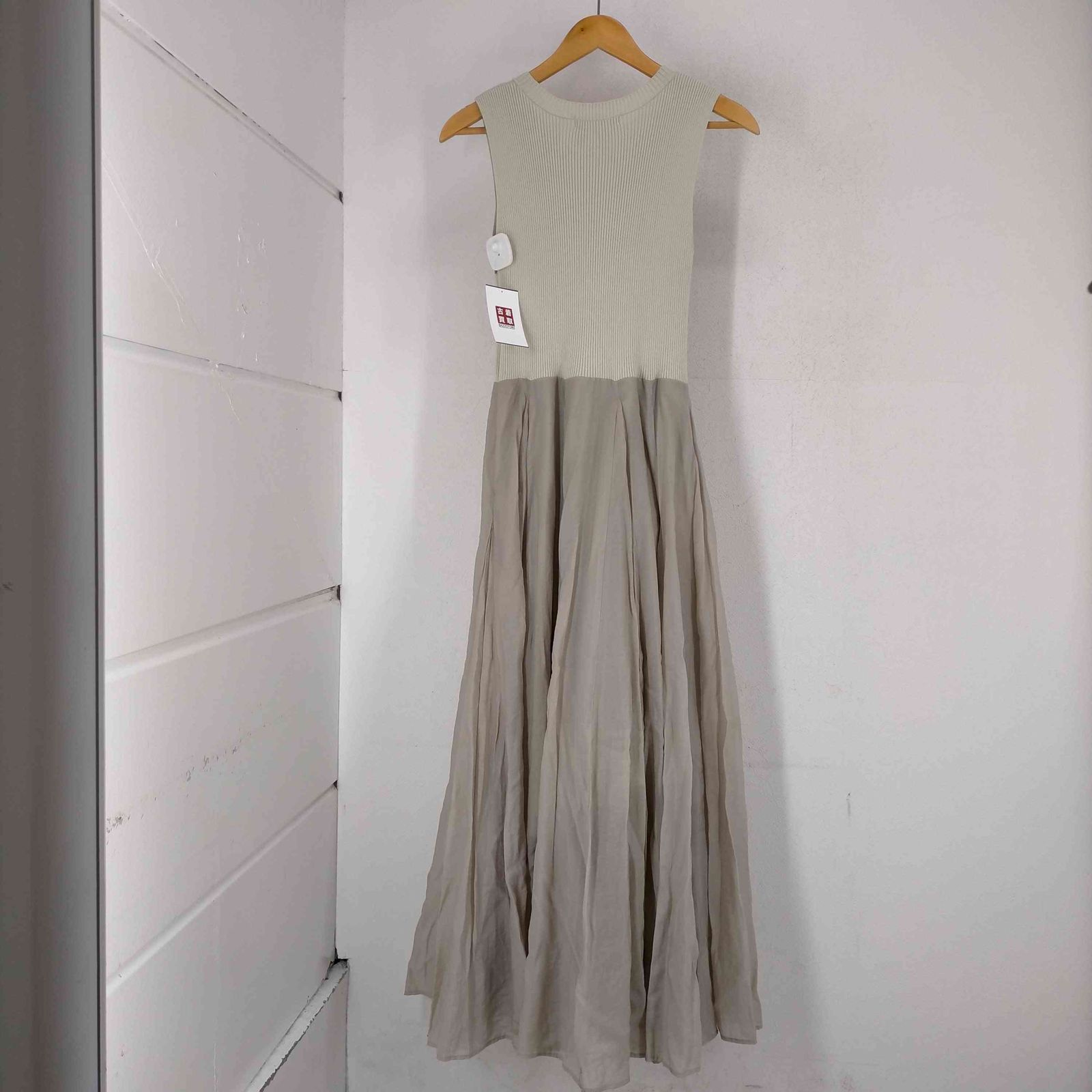 スナイデル snidel ニットxシアースカートドッキングワンピース  