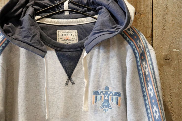 Faherty Brand(ファリティブランド):ネイティブ 後付け パーカ Faherty Brand(ファリティブランド):ネイティブ 後付け パーカ