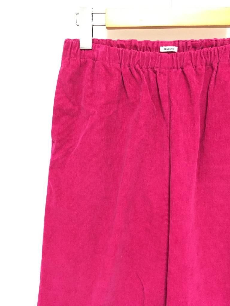 apuntob アプントビー パンツ コーデュロイ ワイド イージー