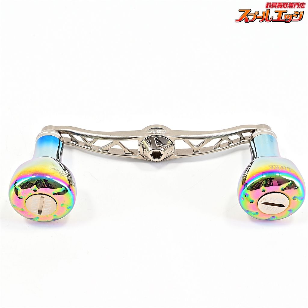 リブレxフィッシュアロー クランク フェザー 100 ファイヤーオーロラ ダイワB 1共通-シマノ右用センターナット付 m 42175