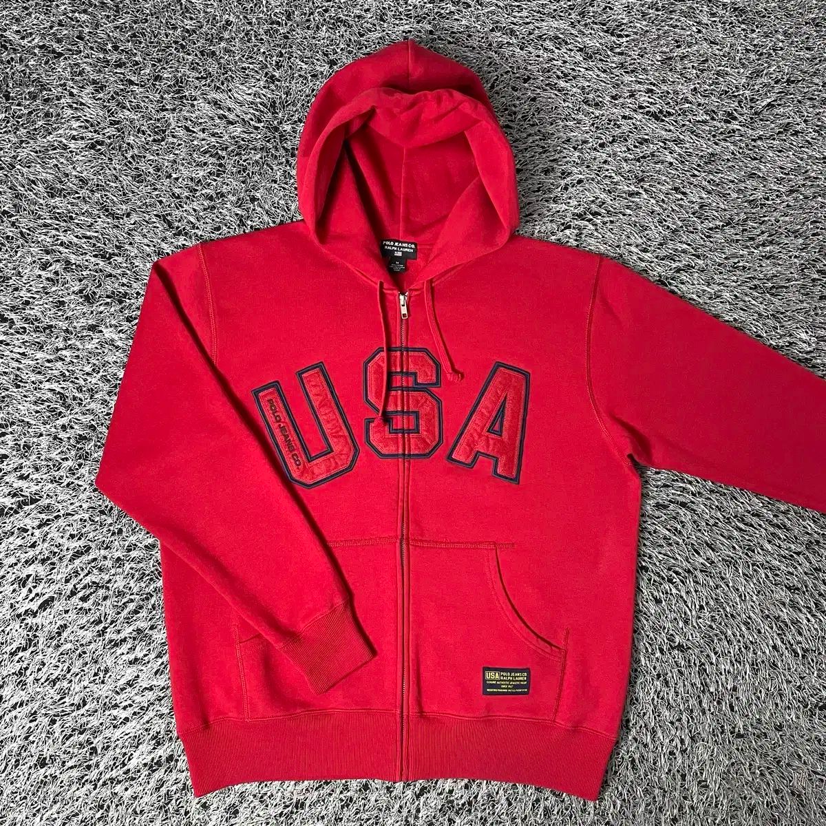 POLO ポロ Ralph Lauren(ラルフローレン) ヴィンテージ 裏起毛 フード ジップアップ